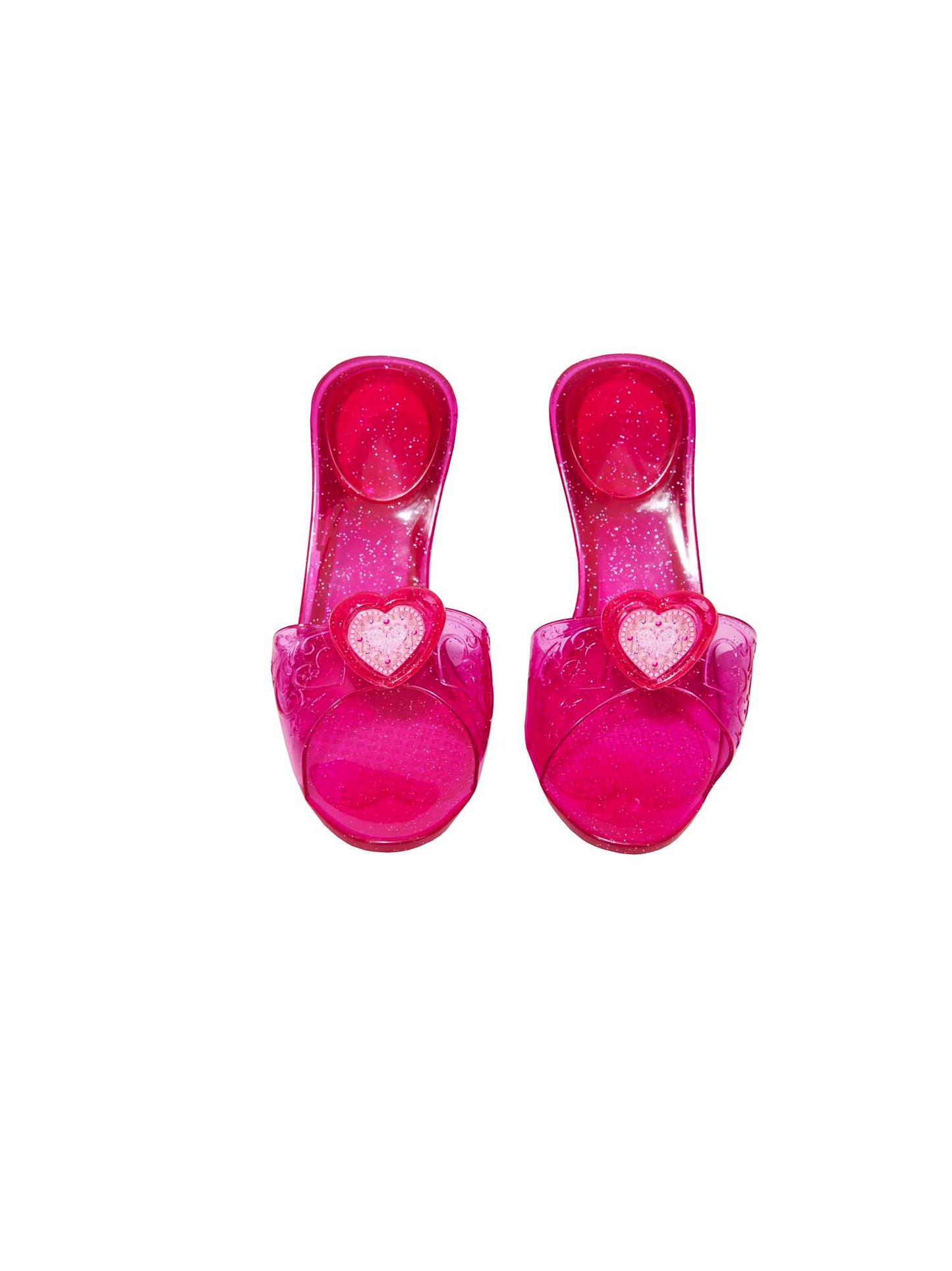 Jelly Shoes Pink Princess Girls Fancy Dress Accessory Shoes Size 10-12