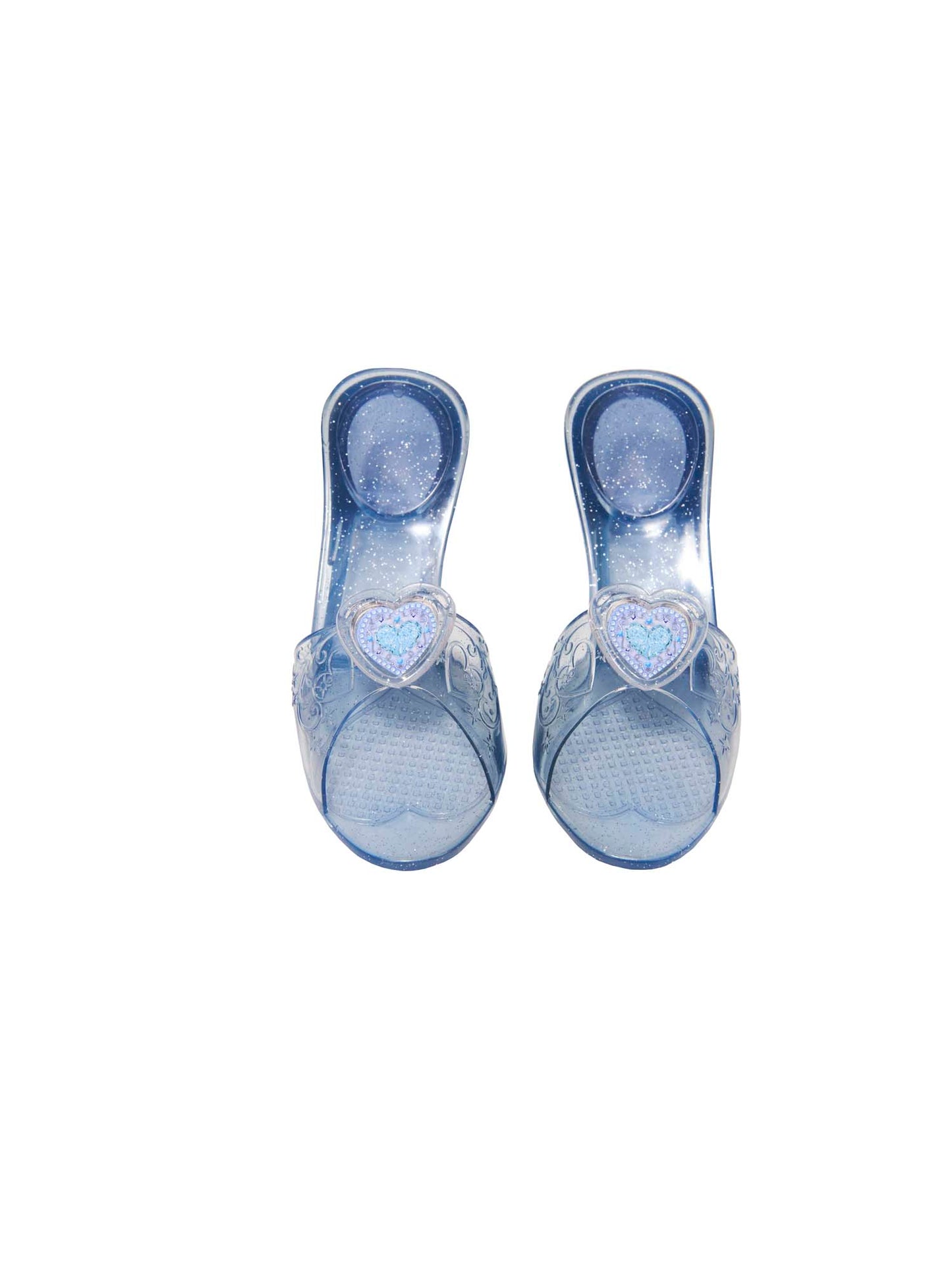 Blue Jelly Shoes Kids Princess Party Fancy Dress Heels Shoe Size 10-13