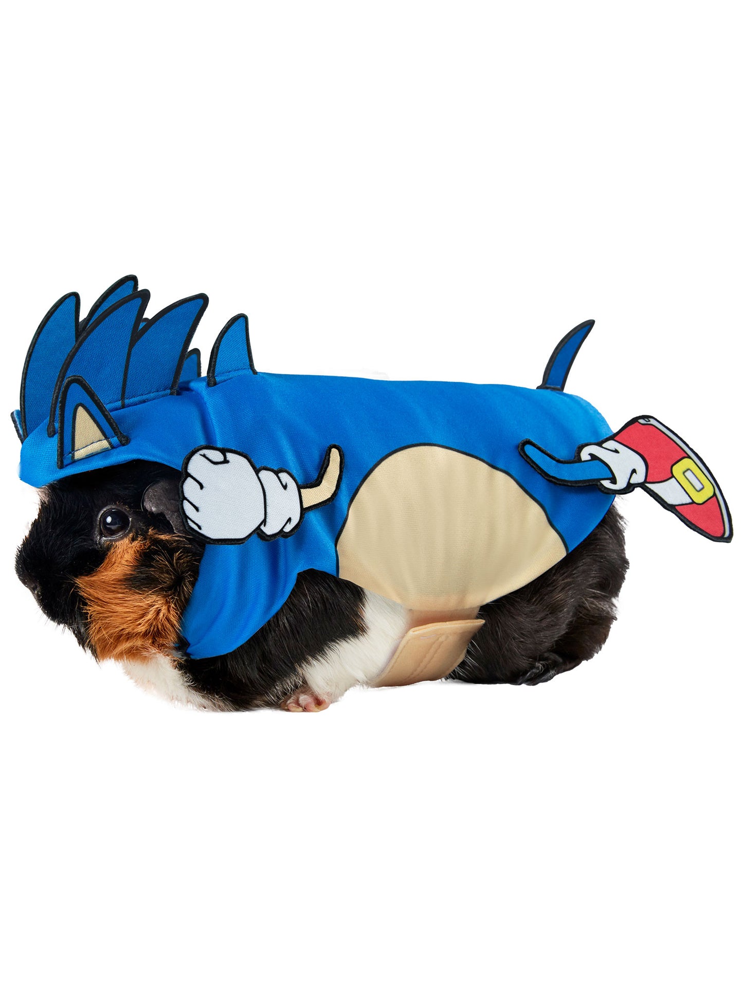 Sonic Small Pet Costume Fancy Dress Retro Gaming Outfit Guinea Pig
