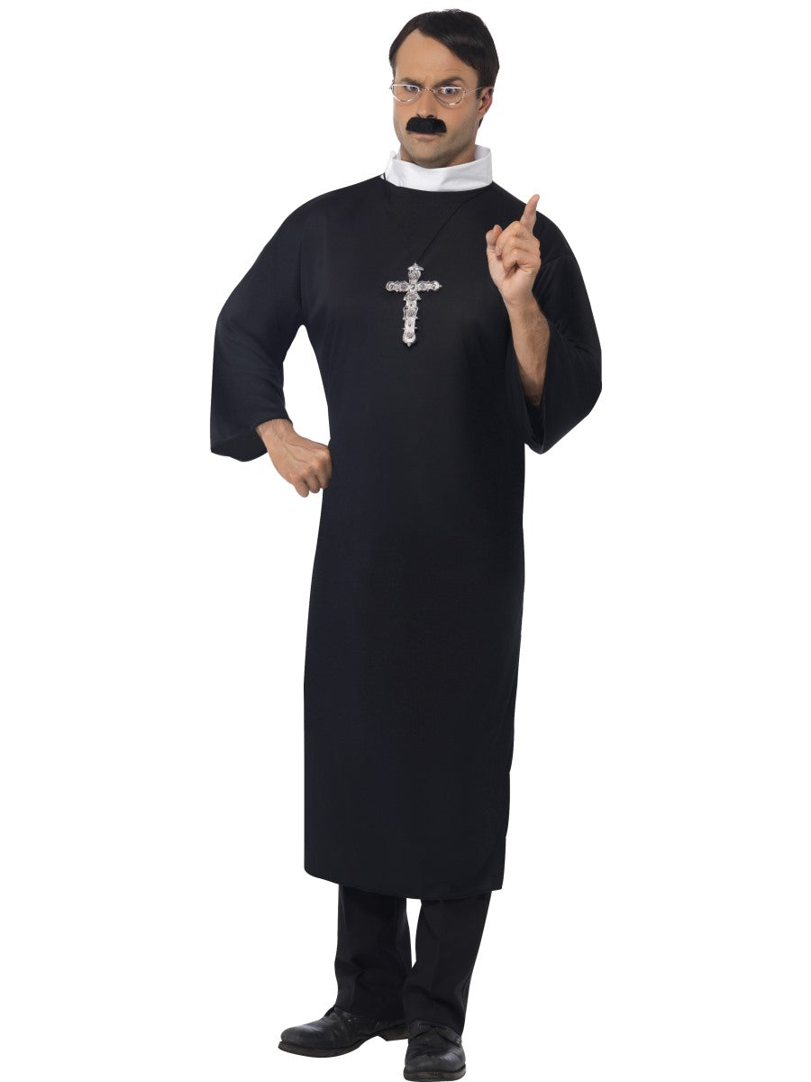 Ladies Nun Mens Priest Couples Fancy Dress Costume Vicar Nuns New S-XL