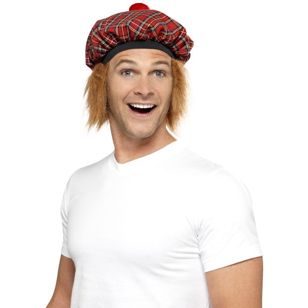 Tam-O-Shanter Tartan Hat Tartan Burns Night Scottish Fancy Dress Accessory