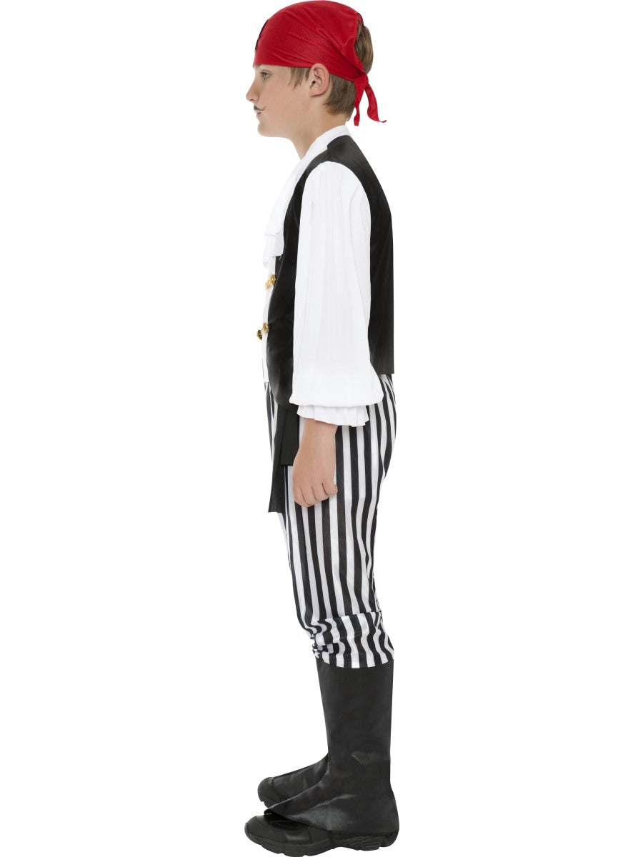 Pirate Boy Costume Buccaneer Captain World Book Day Week Fancy Dress Age 4-12