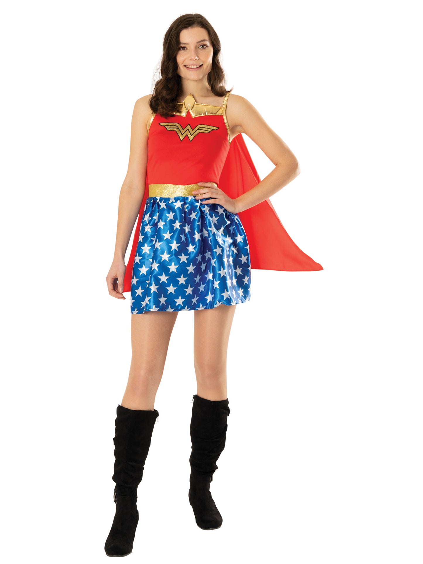 Wonder Woman Costume Ladies Superhero Licensed Fancy Dress Outfit DC Comic