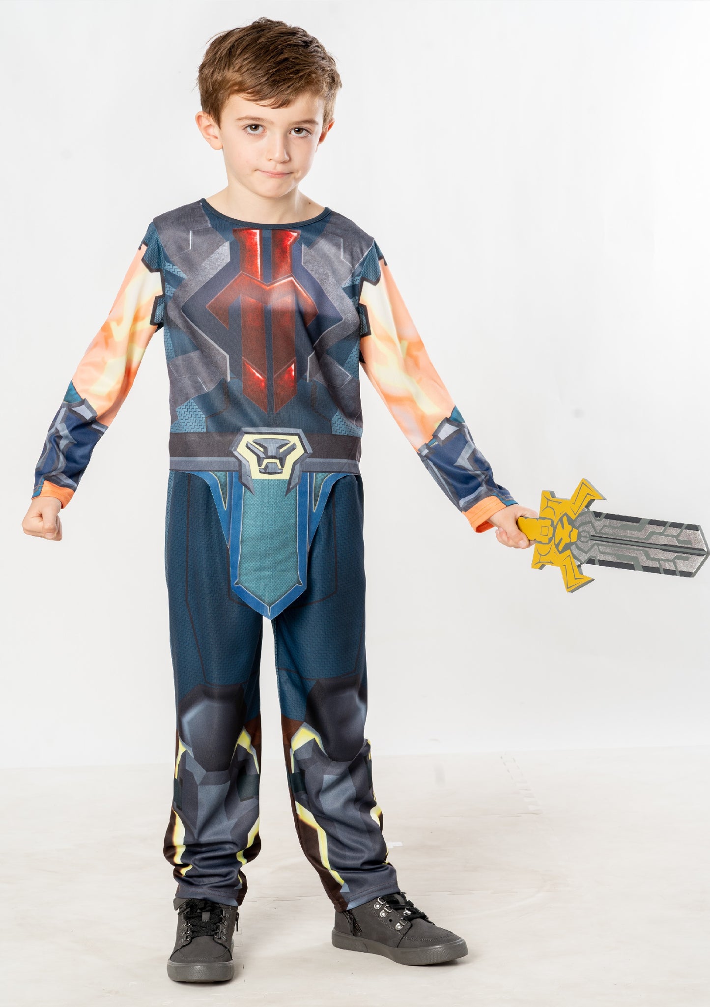 He Man With Sword Kids Superhero Fancy Dress Costume Marvel Comic Book