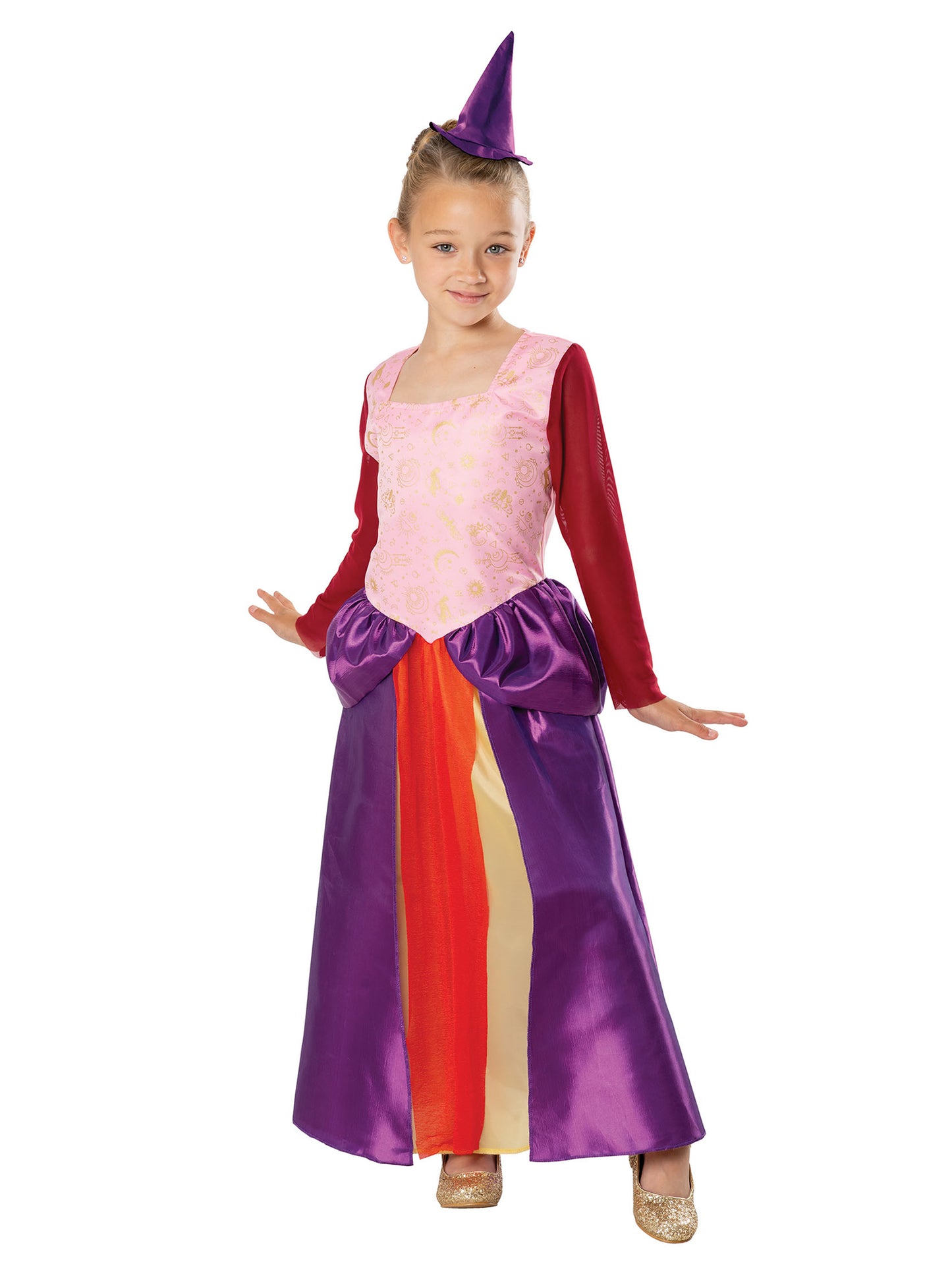 Zodiac Sister Witch Girls Sanderson Hocus Pocus Witches Fancy Dress Outfit Kids