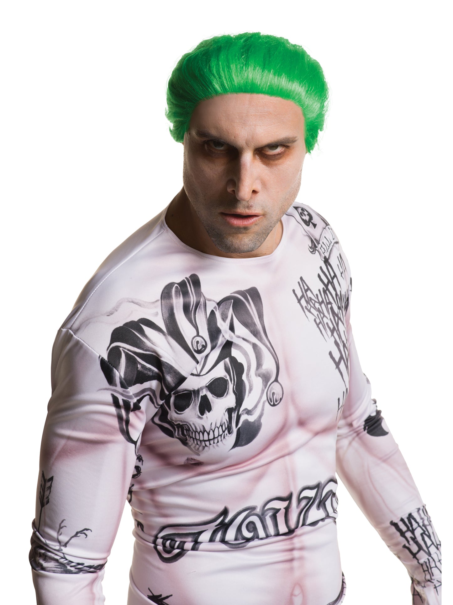 Joker Wig Green Suicide Squad Fancy Dress Accessory Adults Halloween