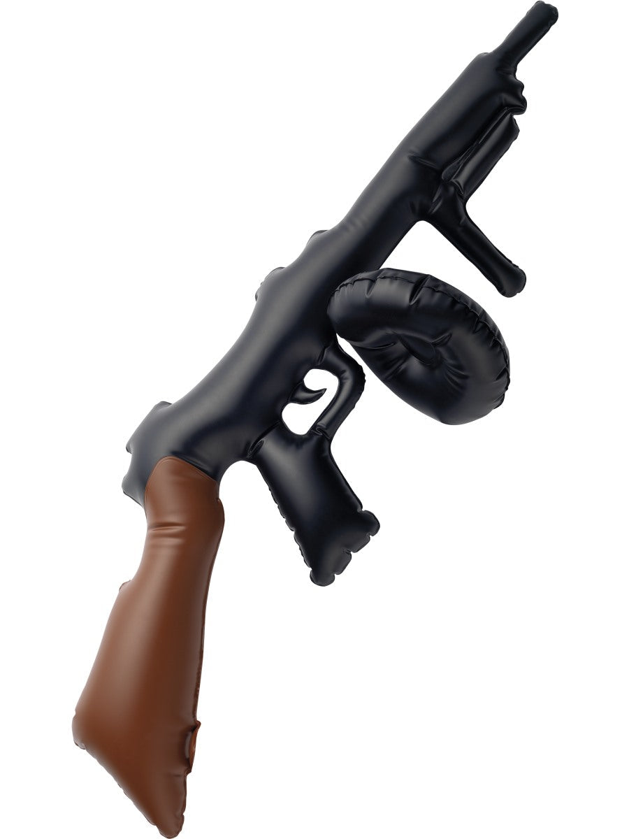 Black Tommy Gun Gangster Capone 20s Rifle Mafia Mobster Fancy Dress Inflatable