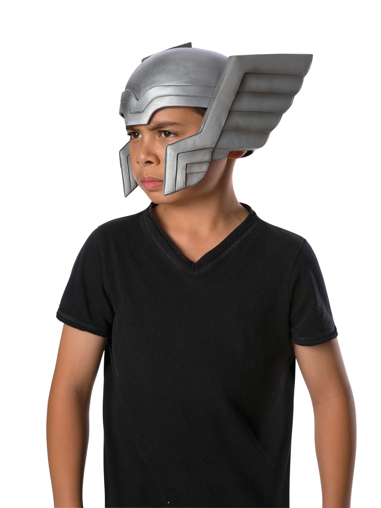 Thor Helmet Kids Marvel Superhero Grey Fancy Dress Costume Accessory