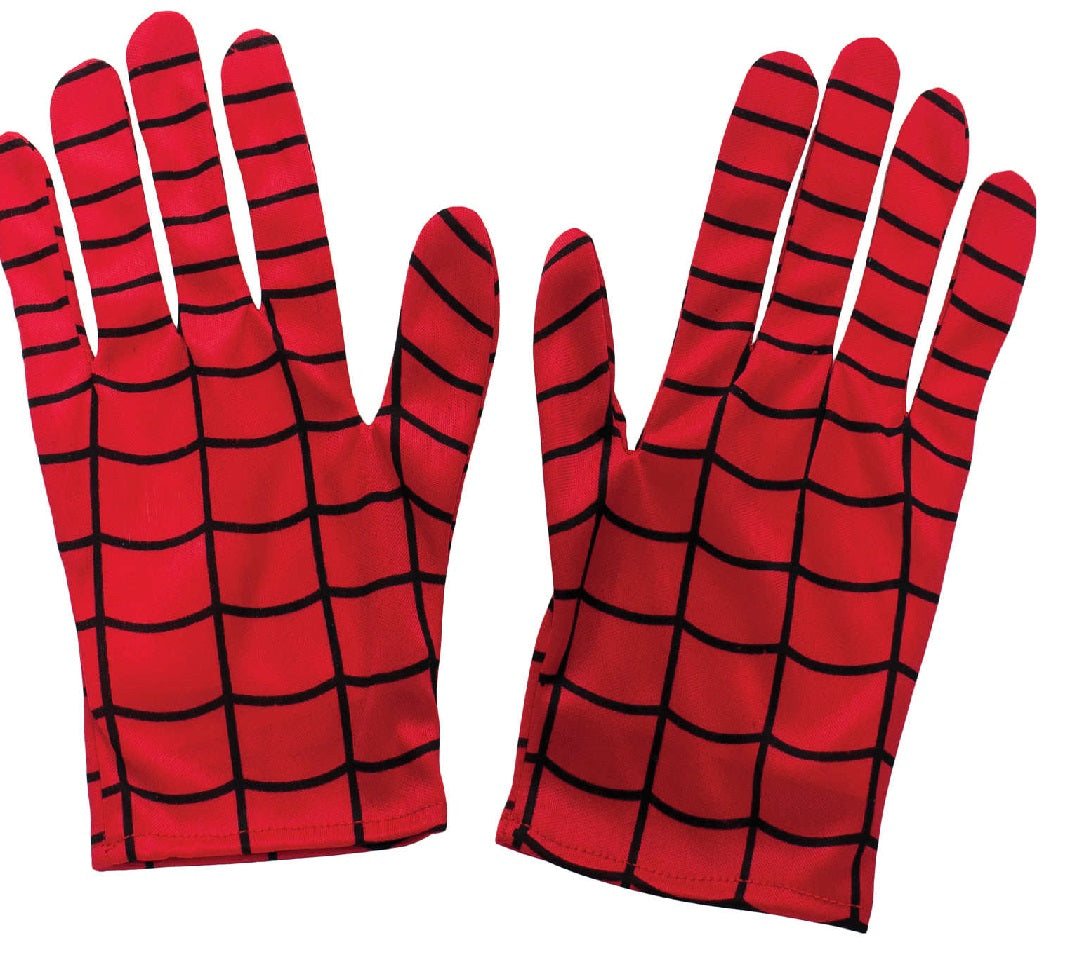 Spider-man Gloves Adults Marvel Superhero Licensed Fancy Dress Accessory