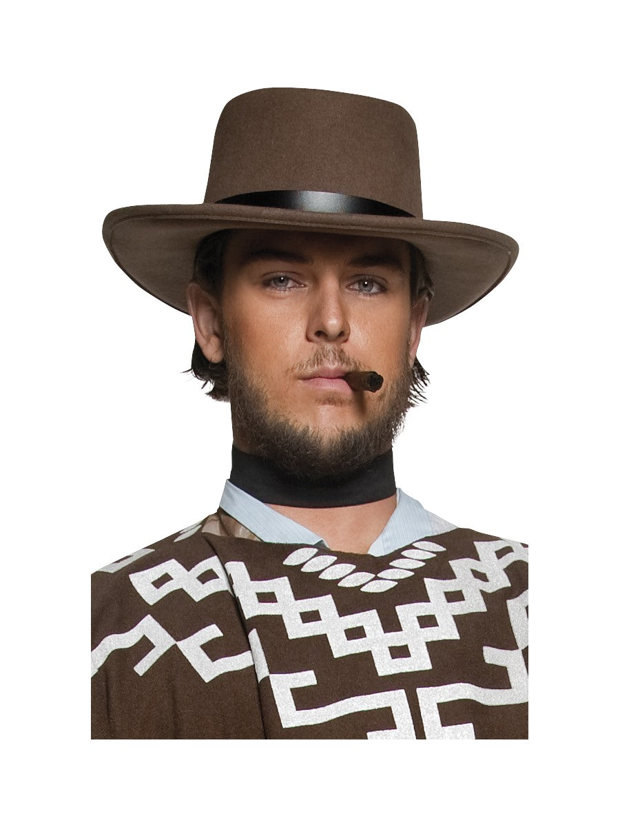 Authentic Wild West Western Wandering Gunman Deluxe Cowboy Fancy Dress Hat
