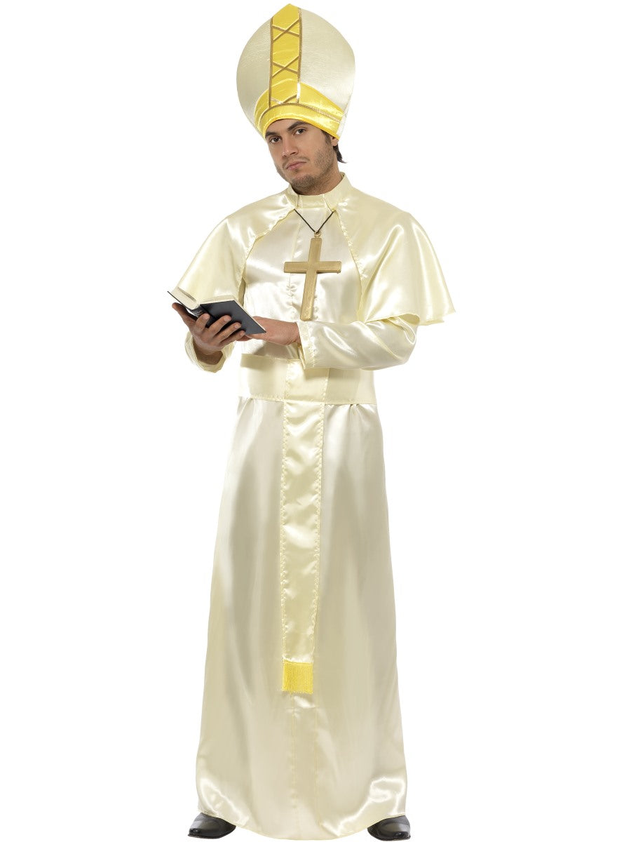 Religious Figure Vicars Nun Priest Pope Rabbi Adults Mens Fancy Dress Outfit