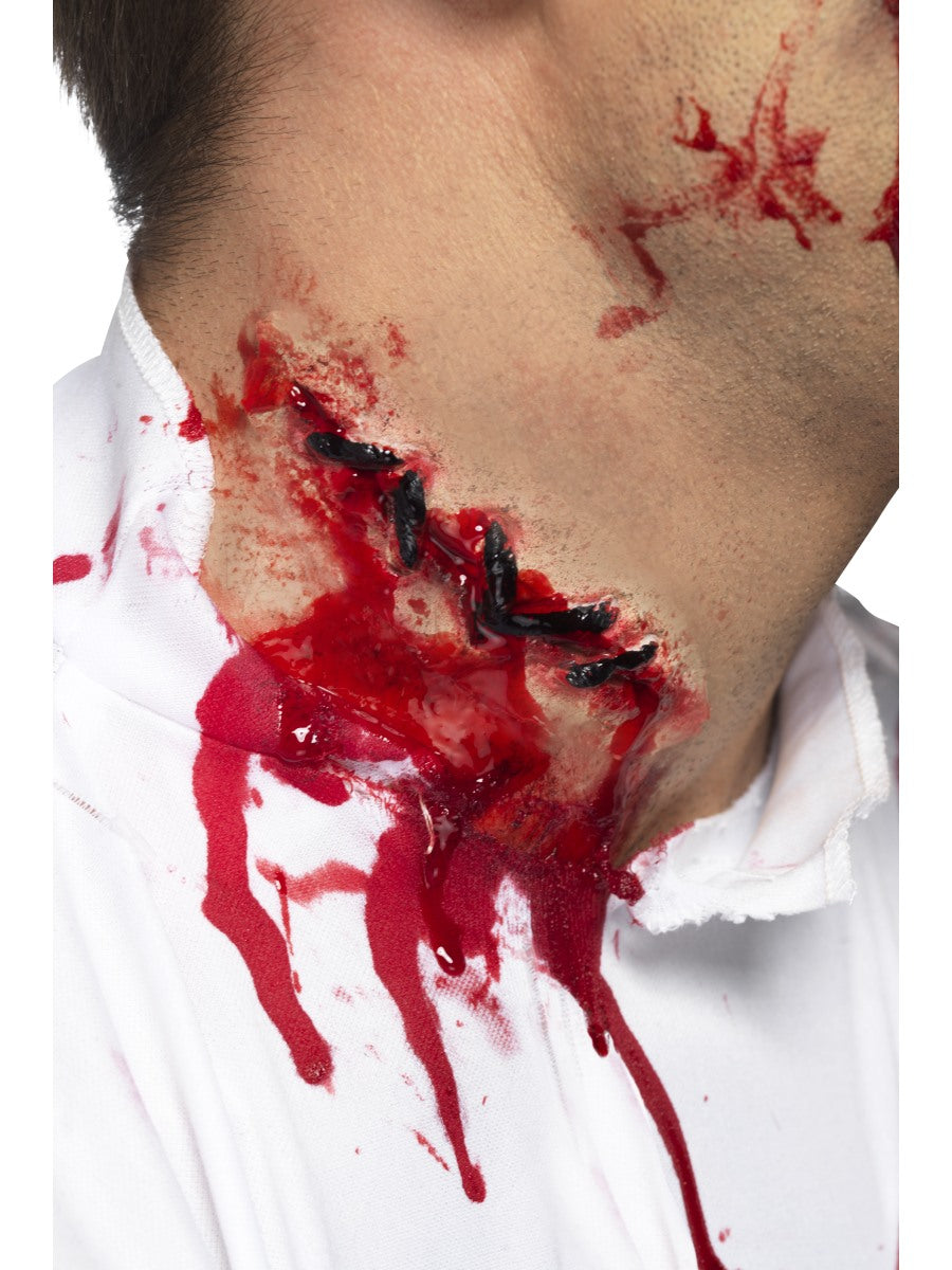 Halloween Latex Stitches Scar Bloody Gore Wound Zombie FX Fancy Dress