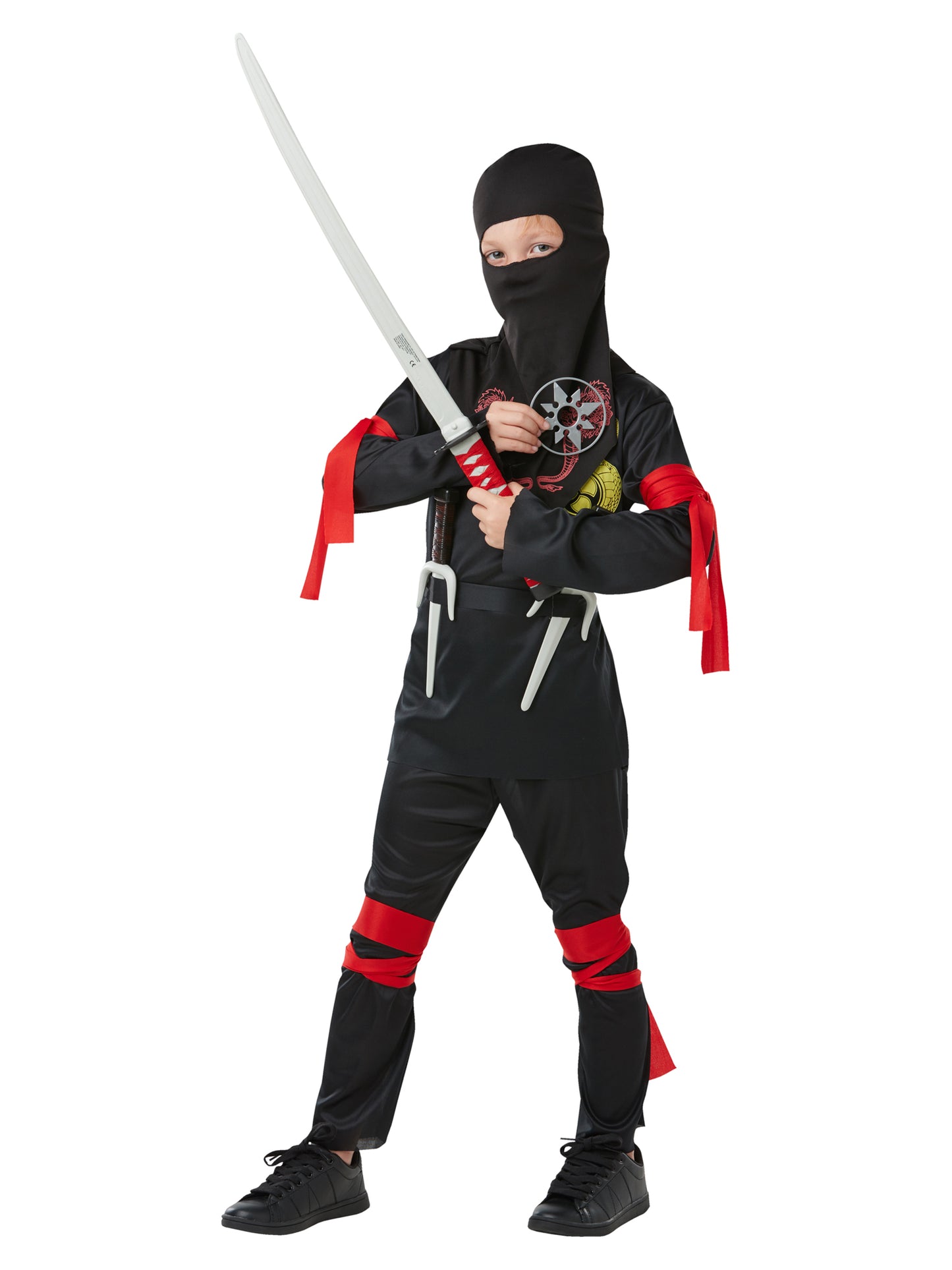 Ninja Dress Up Accessory Kit Martial Arts Sword Fancy Dress Ninjas Kids