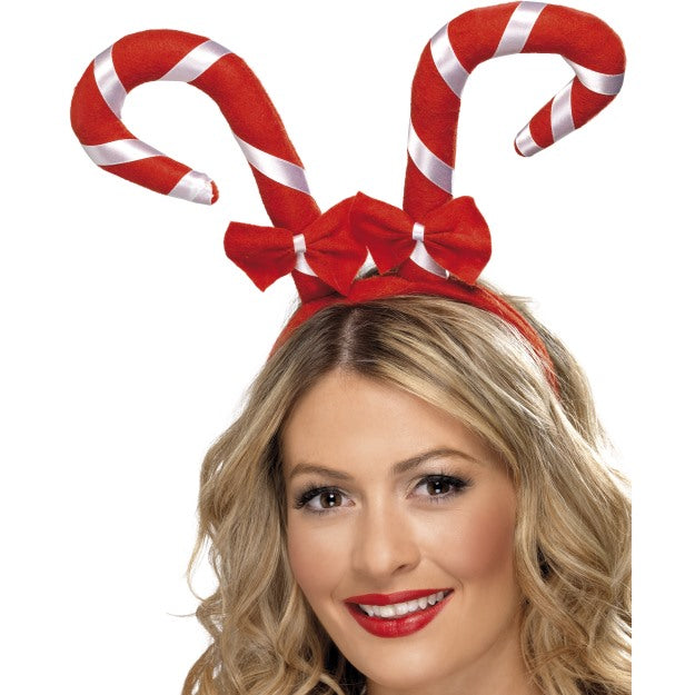 Candy Cane Headpiece Xmas Fancy Dress Accessory
