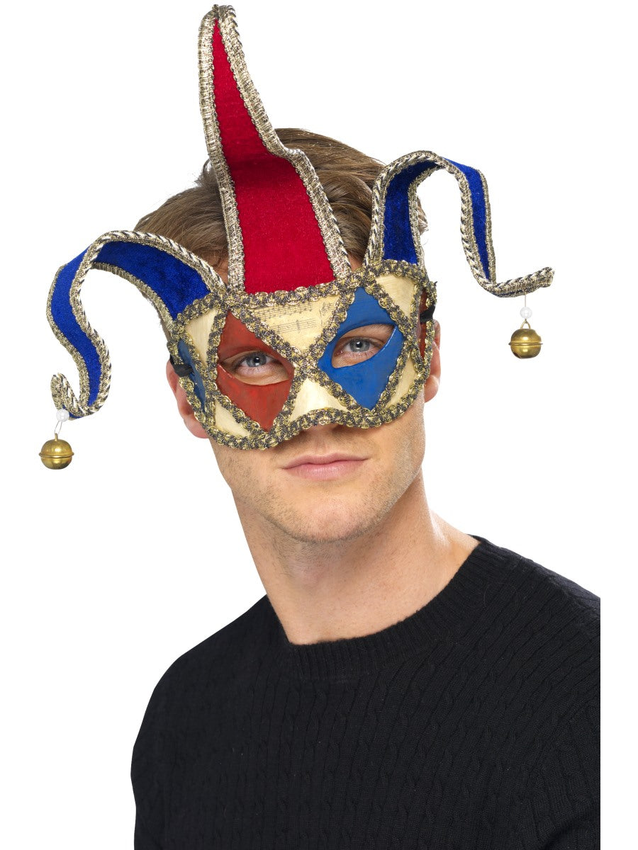 Mens Masquerade Ball Jester Fancy Dress Eye Mask Party Prom Eyemask New
