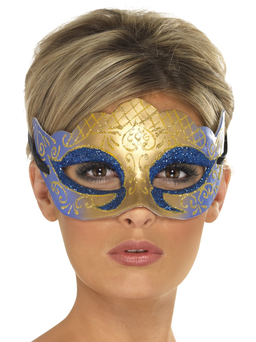 Venetian Eyemask Ladies Colombian Farfalla Fancy Dress Glitter Eye Mask Accessory