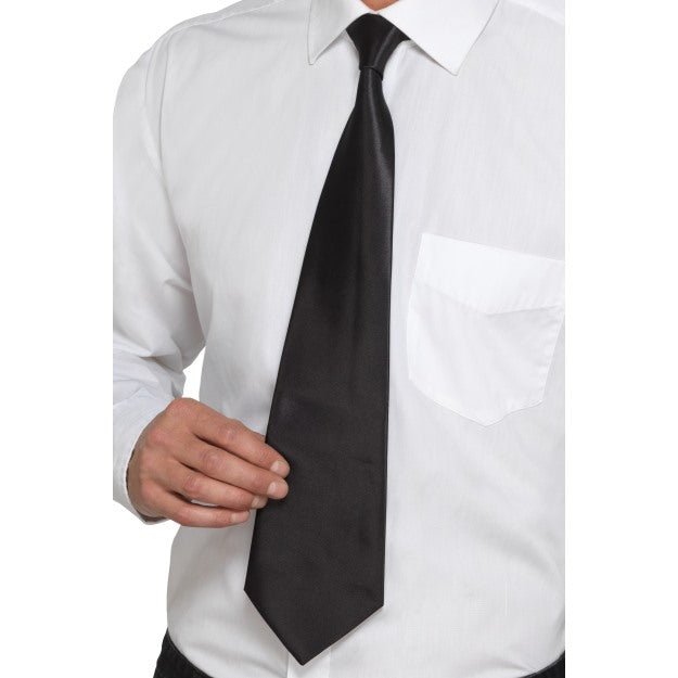 Gangster Tie Great Gatsby Fancy Dress Mens Accessory 1920s Tie Black