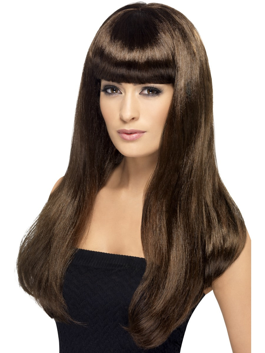 Long Straight Wig Ladies Babelicious Celebrity Fancy Dress Costume Accessory