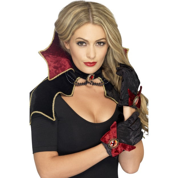Fever Vampire Kit Ladies Halloween Vampiress Fancy Dress Outfit