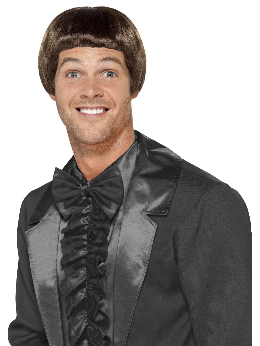 90s Brown Bowl Cut Wig Mens Fancy Dress Celebrity Fancy Dress