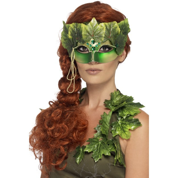 Adult Forest Nymph Eye Mask Ladies Halloween Fancy Dress Accessory New