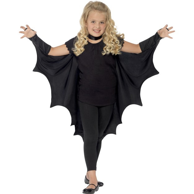 Vampire Bat Wings Children Unisex Fancy Dress Costume Accessory 4-12 Years