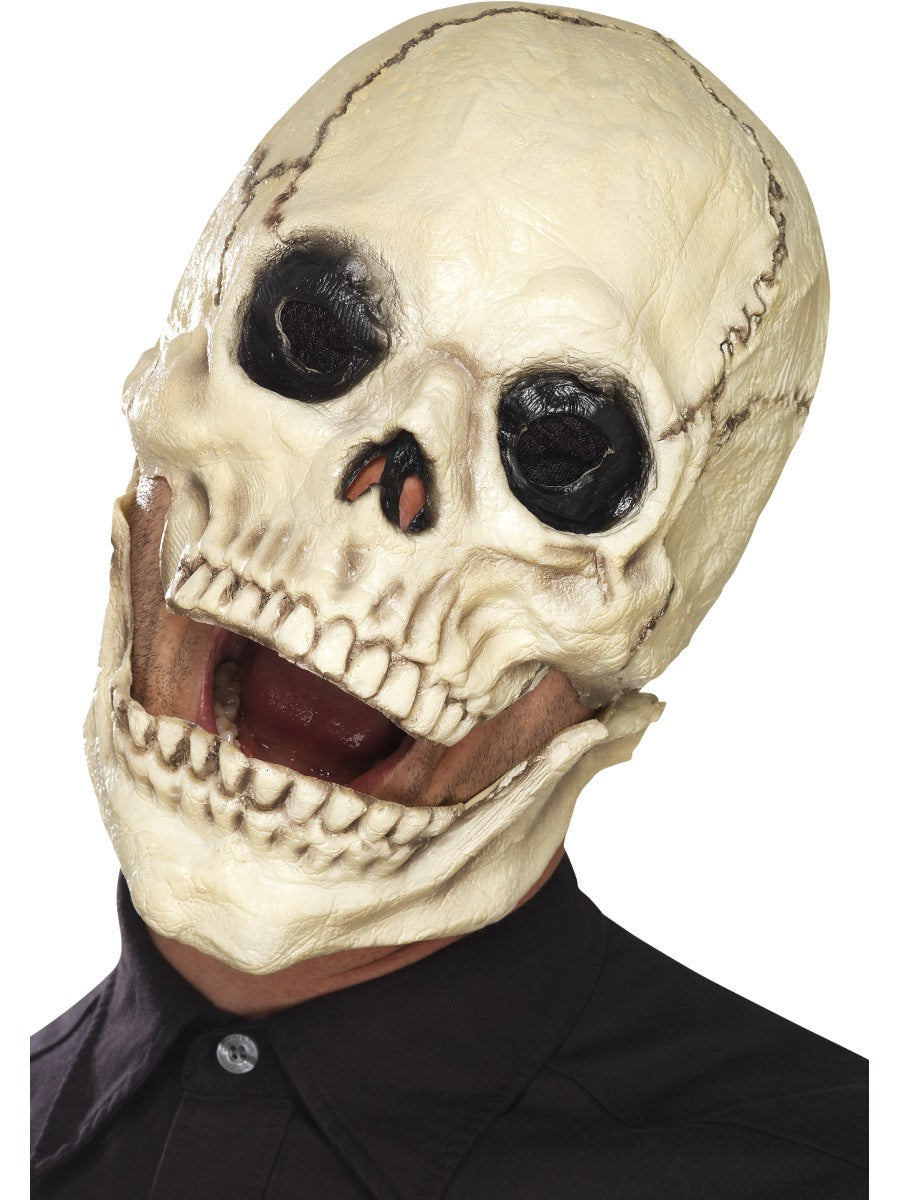 Adult Foam Latex Skull Mask Mens Halloween Skeleton Fancy Dress Horror New