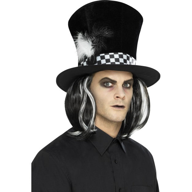 Mad Hatter Halloween Tea Party Top Hat Mens Ladies Fancy Dress Bad Hatter Accessory