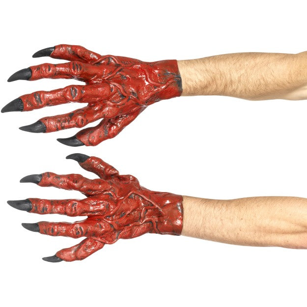 Devil Hands Mens Ladies Halloween Horror Fancy Dress Devils Accessories