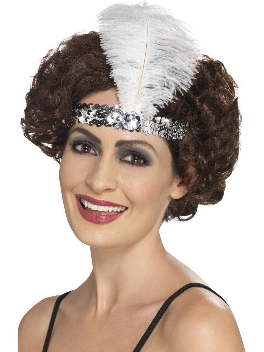 1920s Flapper Headband Ladies Fancy Dress Accessory 20s Gatsby