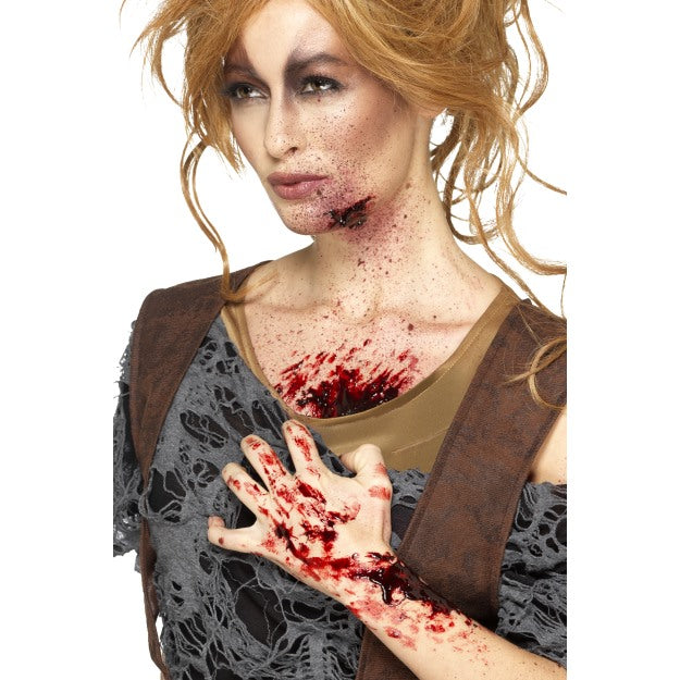 Dark Red Realistic Scab Blood Halloween Special FX Fancy Dress Make Up