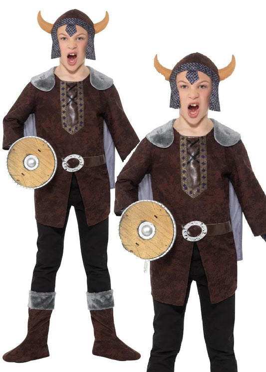 Viking Boy Costume, Brown