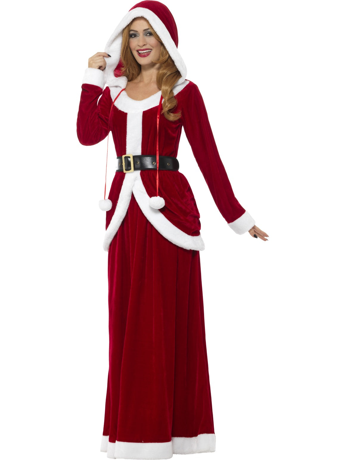Mrs Santa Claus Costume Womens Miss Christmas Xmas Fancy Dress Uk 8-22