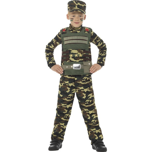 Camoflage Soldier Boy Costume