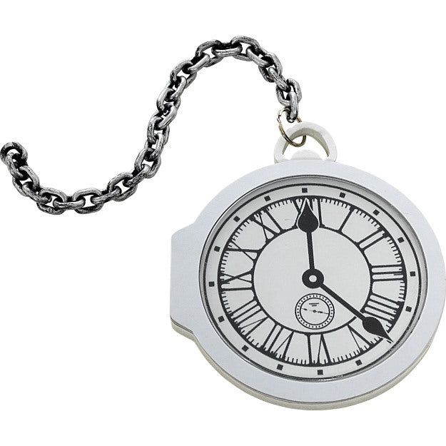 Oversized Pocket Watch Halloween Prop Fancy Dress Accessory White