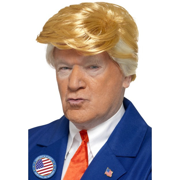 Donald Trump Wig Costume Accessory President Adult Fancy Dress USA New