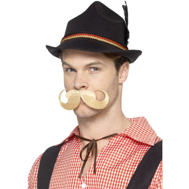 Deluxe Oktoberfest Trenker Hat Mens Bavarian Costume Bavarian German Fancy Dress