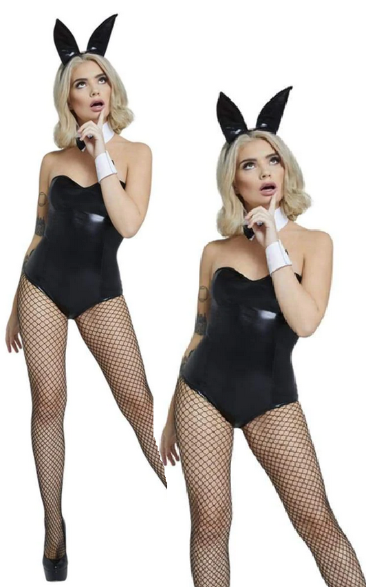 Fever Bunny Costume Ladies Sexy Bunny Rabbit Outfit Fancy Dress Halloween
