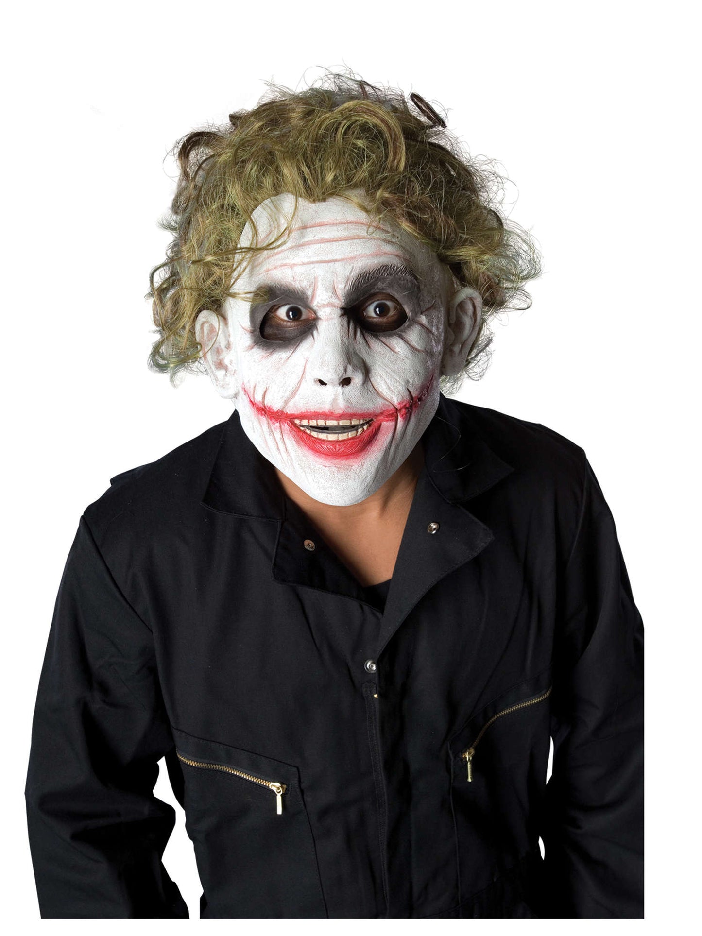 Joker Wig Adults Fancy Dress Batman Licensed Green Curly Joker Wig Halloween
