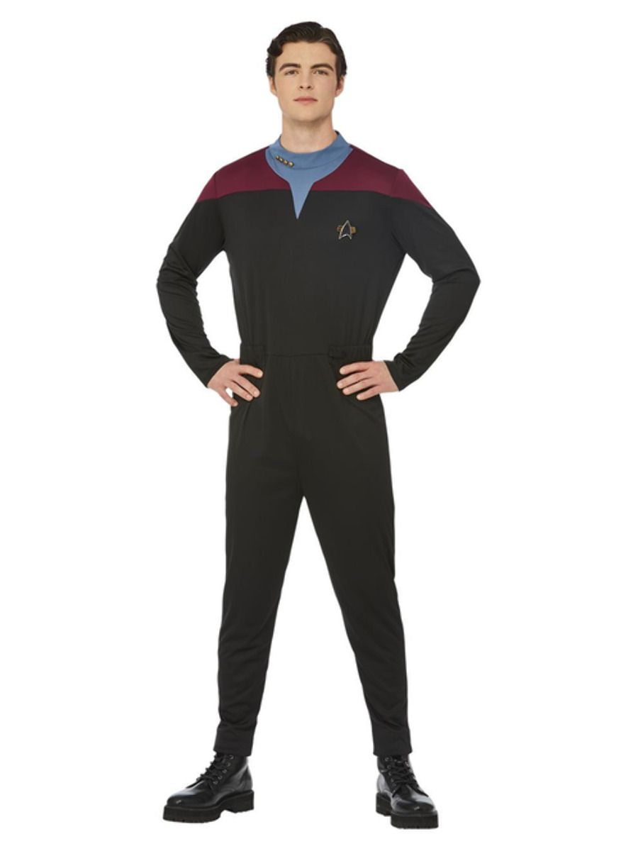Star Trek Voyager Command Uniform Adults Mens Licensed Fancy Dress Costume