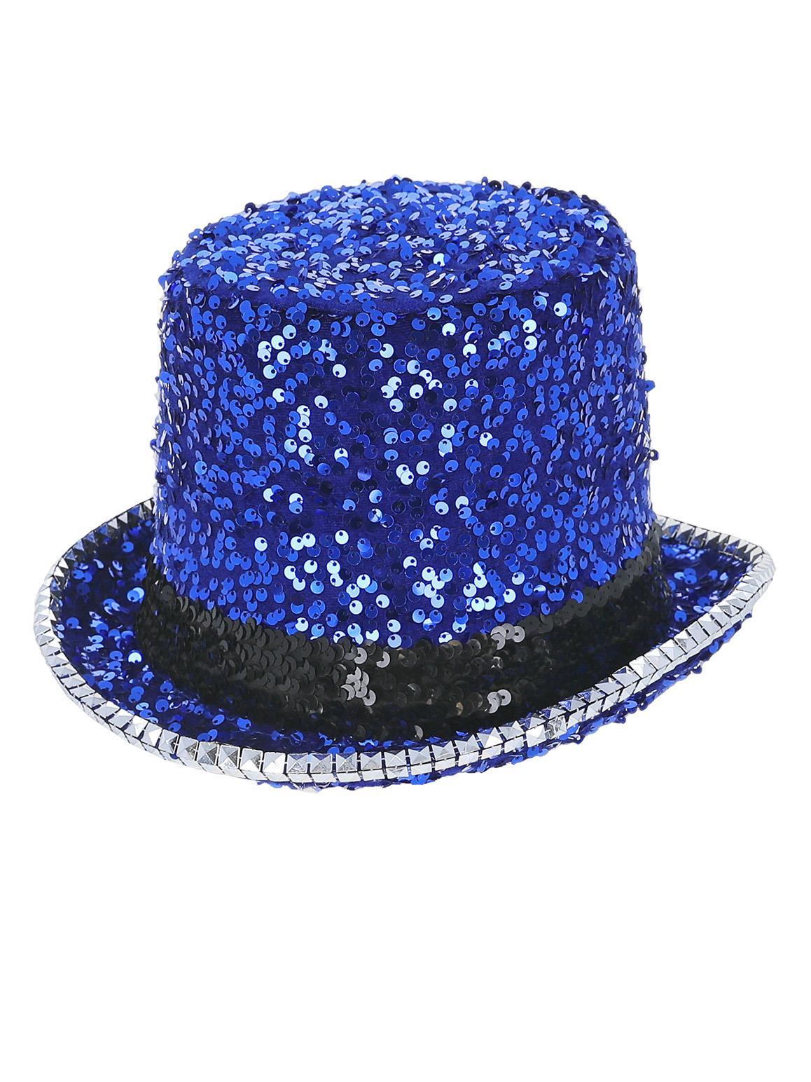 Fever Deluxe Felt & Sequin Top Hat Circus Ringmaster Fancy Dress Showtime