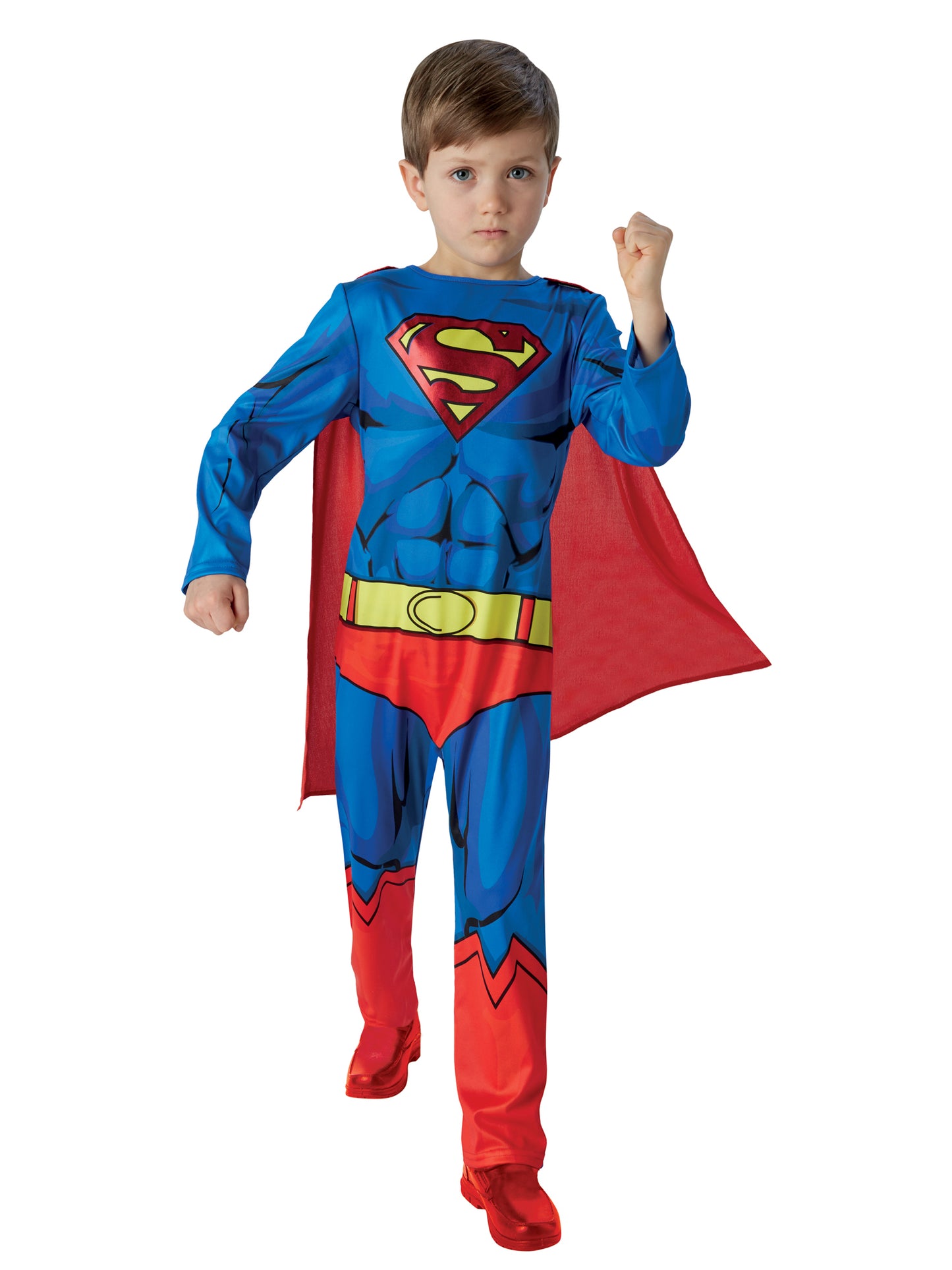 Comic Book Superman Costume Boys Marvel Superhero Fancy Dress Kids