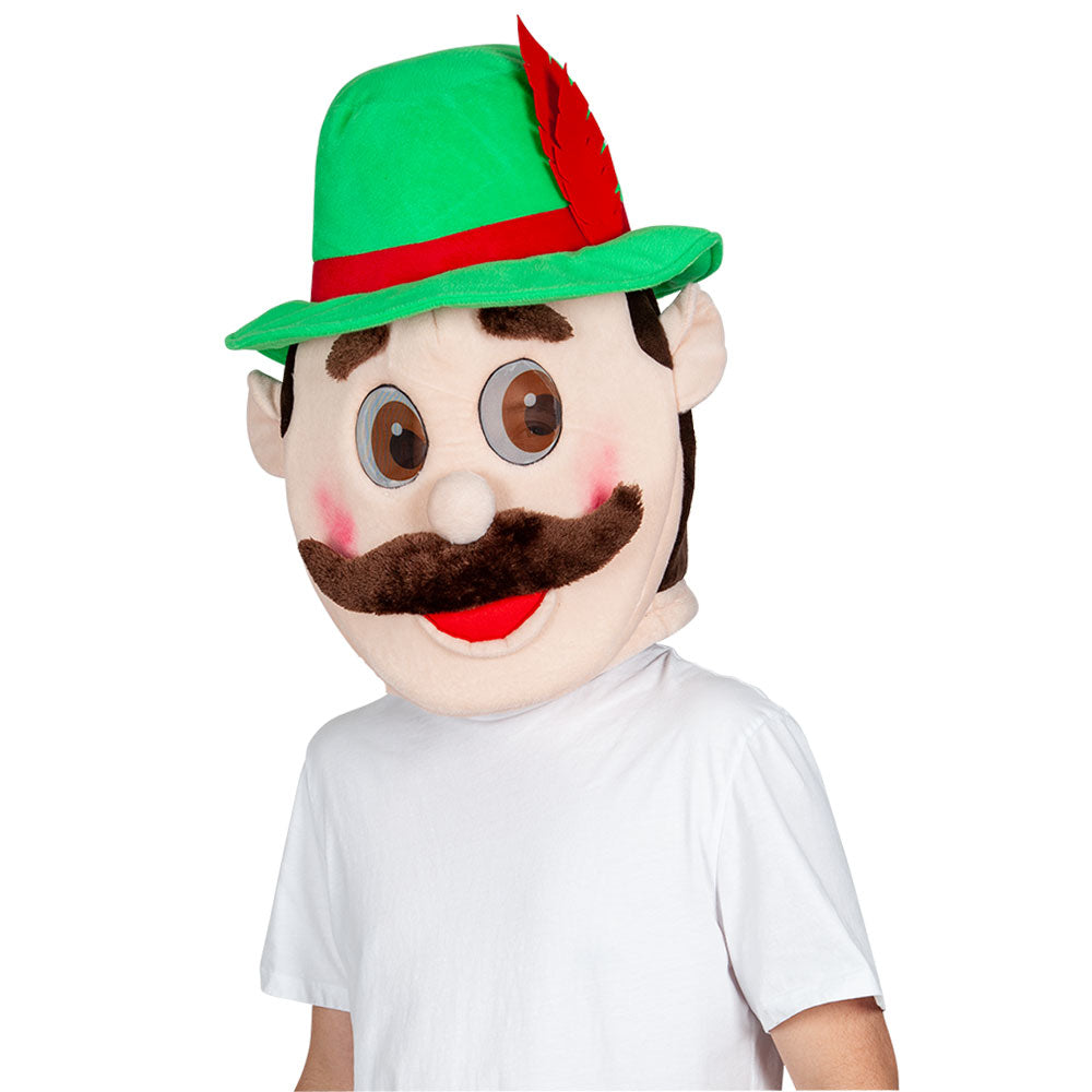 Oktoberfest Fun Novelty Fancy Dress Mask Adults German Beer Festival Prop