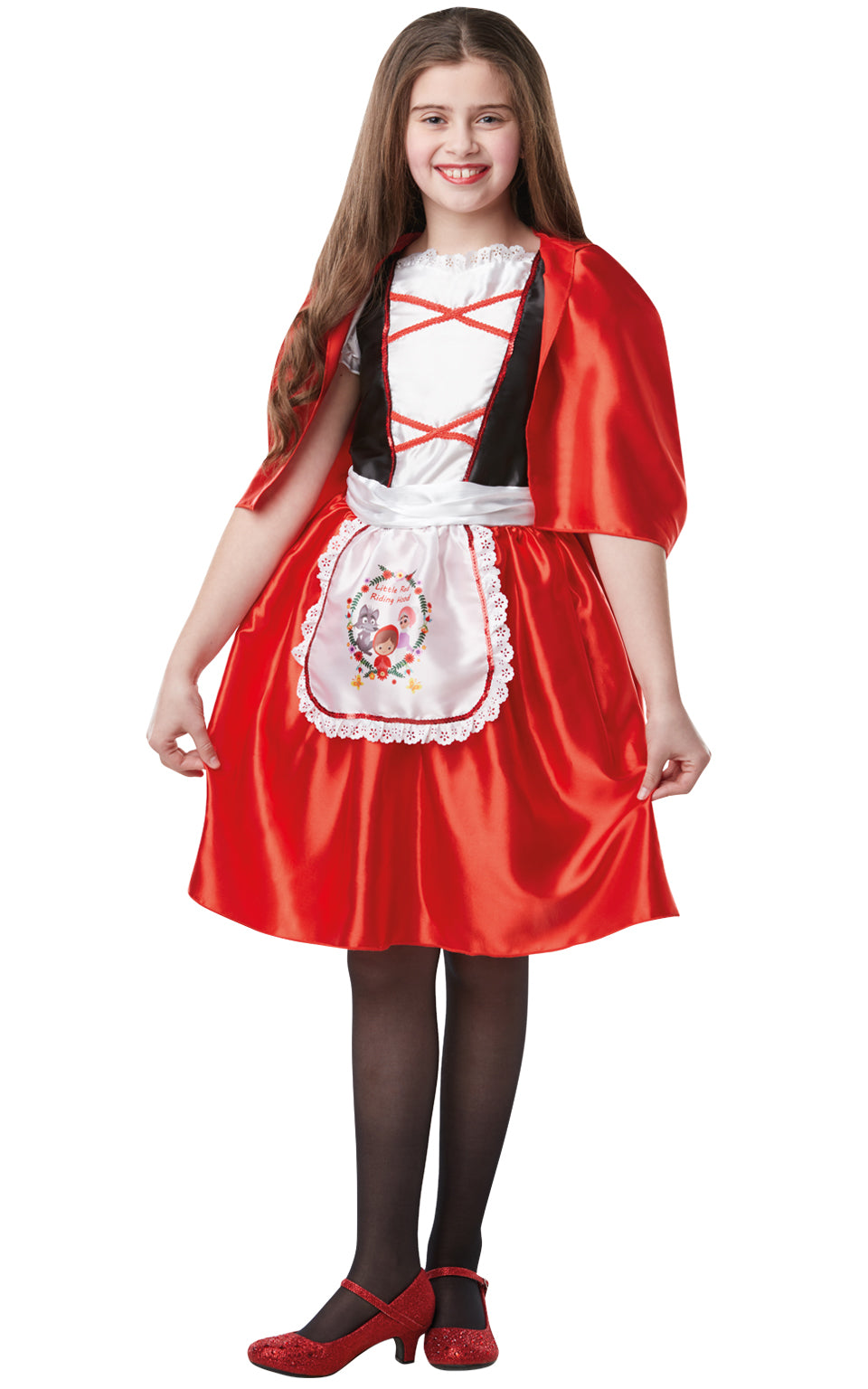 Girls Red Riding Hood Costume World Book Day Storybook Fancy Dress Outfit