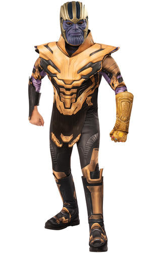 Thanos Boys Fancy Dress Avengers Endgame Kids Superhero + Mask