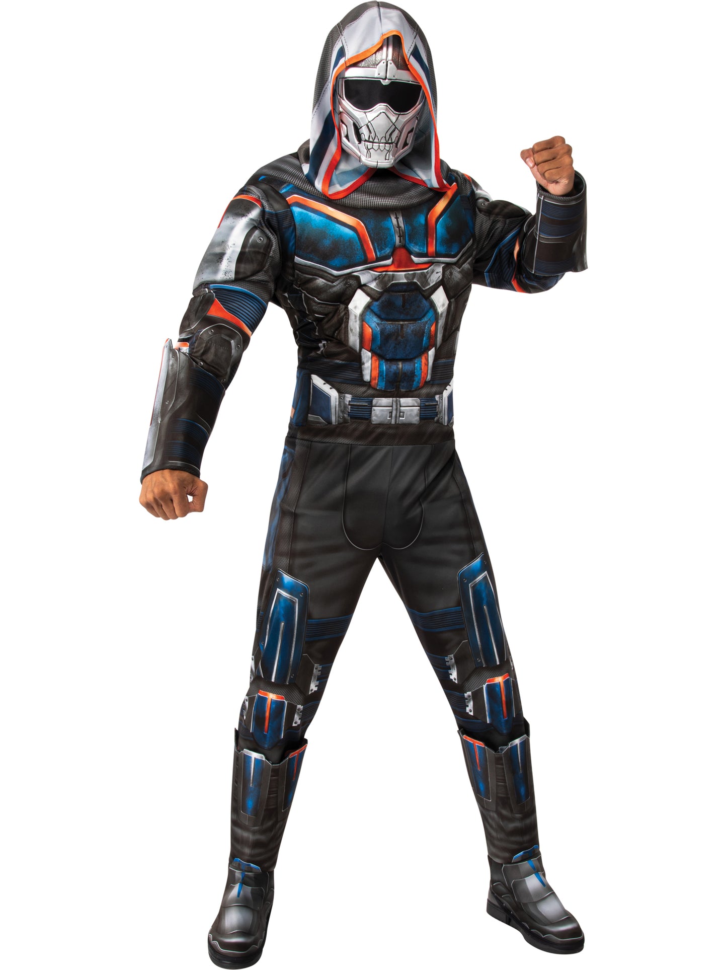 Marvel Black Widow Villain Adults Costume Deluxe Taskmaster Mens Fancy Dress