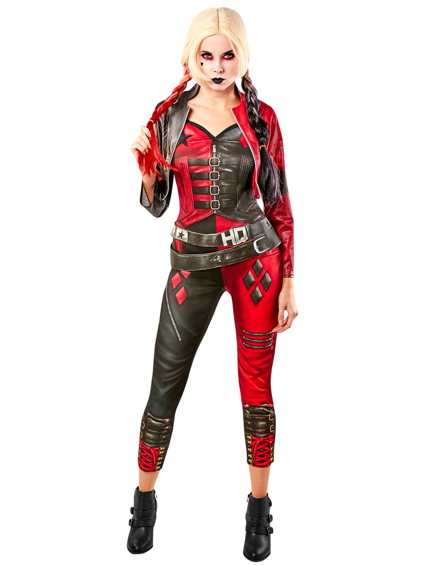 Suicide Squad 2 Harley Quinn Jumpsuit Ladies Licensed Fancy Dress Costume