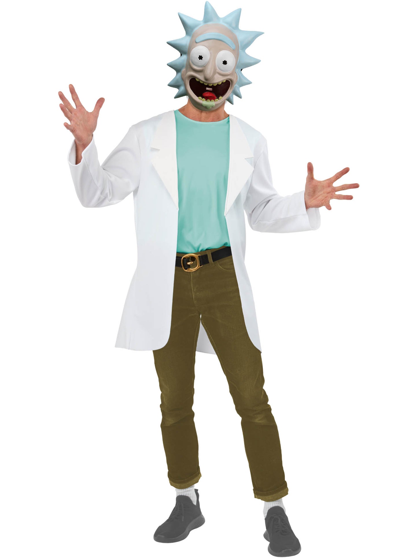 Adult Rick Costume Pickle Rick Fancy Dress Adults Outfit + Mask