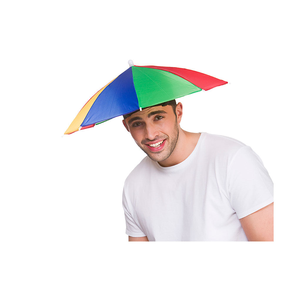 Umbrella Hat Adults Novelty Fun Festival Fancy Dress Rain Hat Mens Ladies