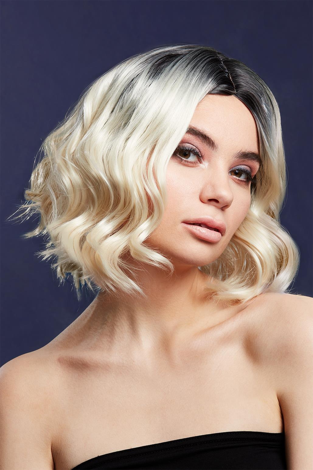 Kourtney Wig Ladies Deluxe Professional Heat Resistant Curly Wig Two Tone Fever
